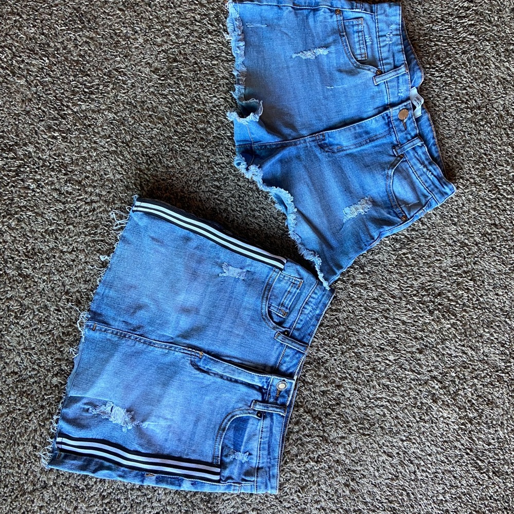 Two shorts and a skirt